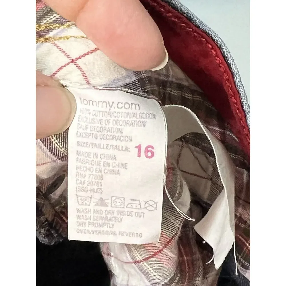 Vintage Y2K Tommy Hilfiger Women’sDenim Light Wash Maxi Long Skirt Sz 16 Western - Picture 6 of 9